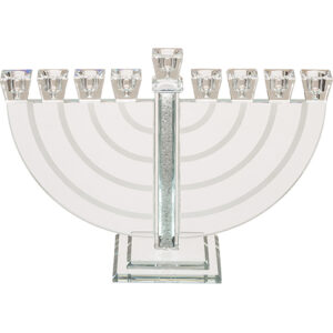 חנוכייה קריסטל מהודרת 22X30 ס"מ