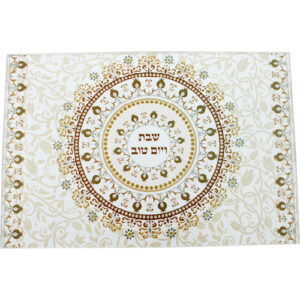 מגש חלה זכוכית עבה בלתי שבירה - גוון חום 25X37