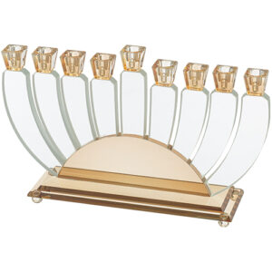 חנוכייה קריסטל מהודרת 24X38 ס"מ