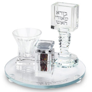סט הבדלה מהודר מקריסטל 20 ס"מ