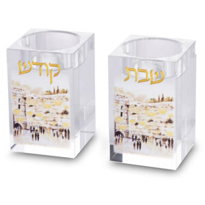 זוג פמוטי קריסטל מהודרים 8 סמ