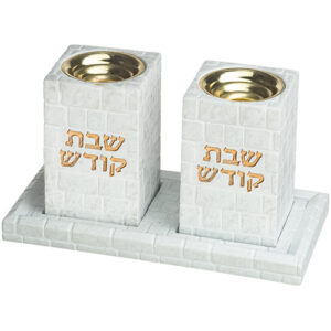 פמוטים עם מגש פולימר בטון
